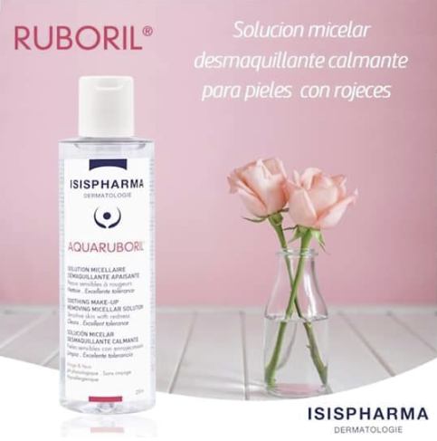 Solución Micelar Aquaruboril Piel Sensible - Isispharma 250 ml